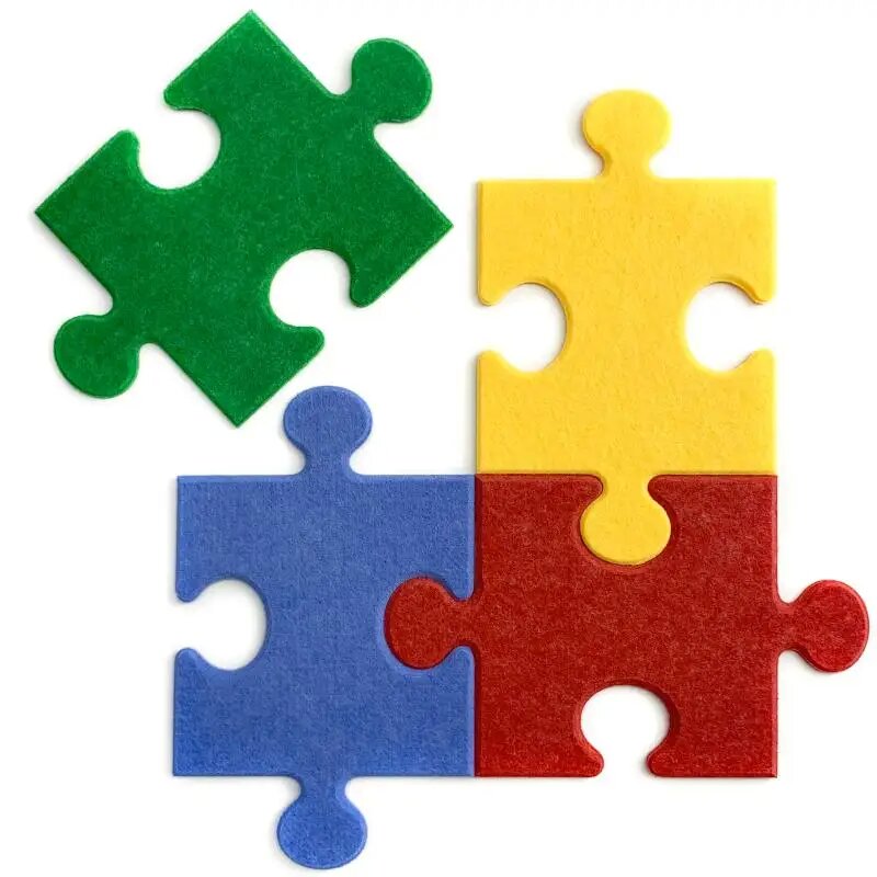 ملصقات حائط ألغاز ثلاثية الأبعاد من Nordic صديقة للبيئة، لوحة صوتية من الفيلكرو ذاتية اللصق