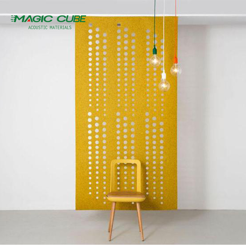 لوحة من ألياف البوليستر الصديقة للبيئة مقاس 9 مم ممتصة للصوت من البوليستر PET