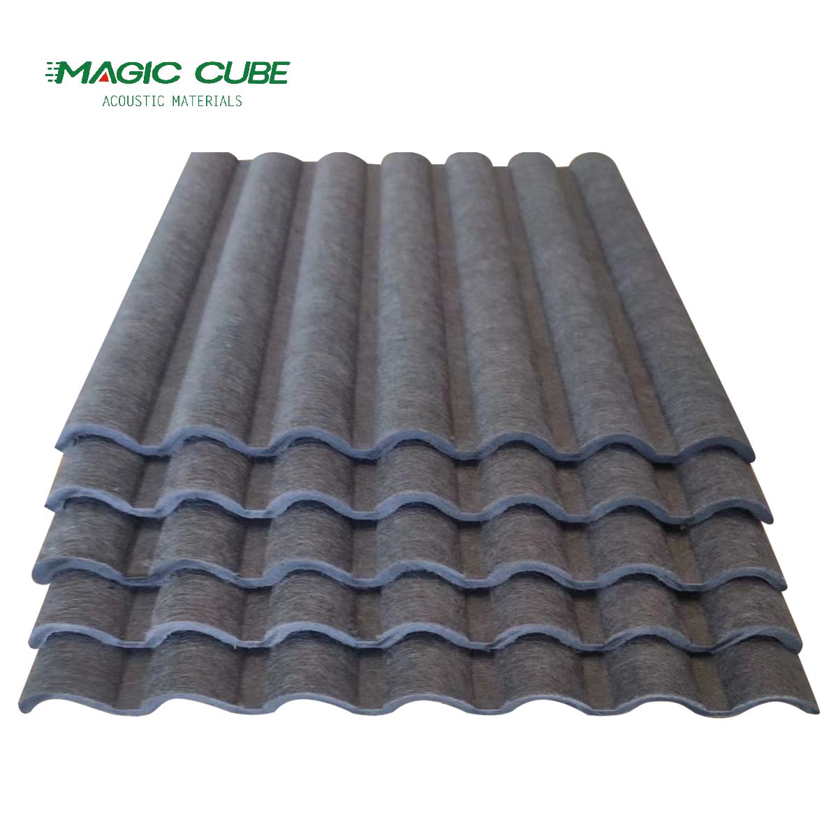 لوحة شعر صوتية ثلاثية الأبعاد ملونة للمباني التجارية