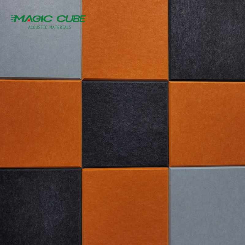 لوحة صوتية من ألياف البوليستر عالية الكثافة، ألواح صوتية للسقف ممتصة للصوت للحيوانات الأليفة