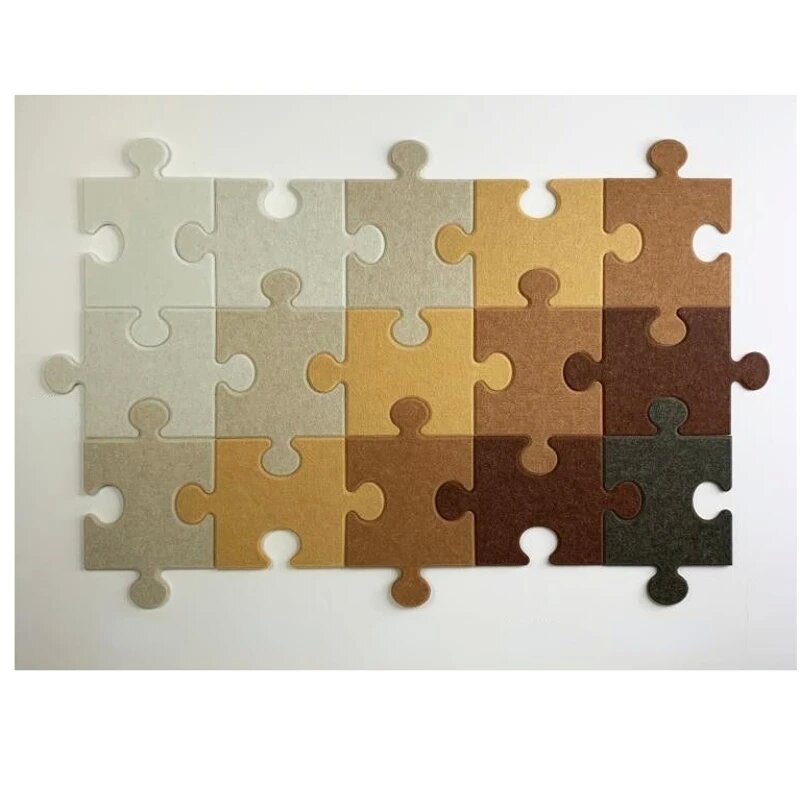 ملصقات حائط ألغاز ثلاثية الأبعاد من Nordic صديقة للبيئة، لوحة صوتية من الفيلكرو ذاتية اللصق