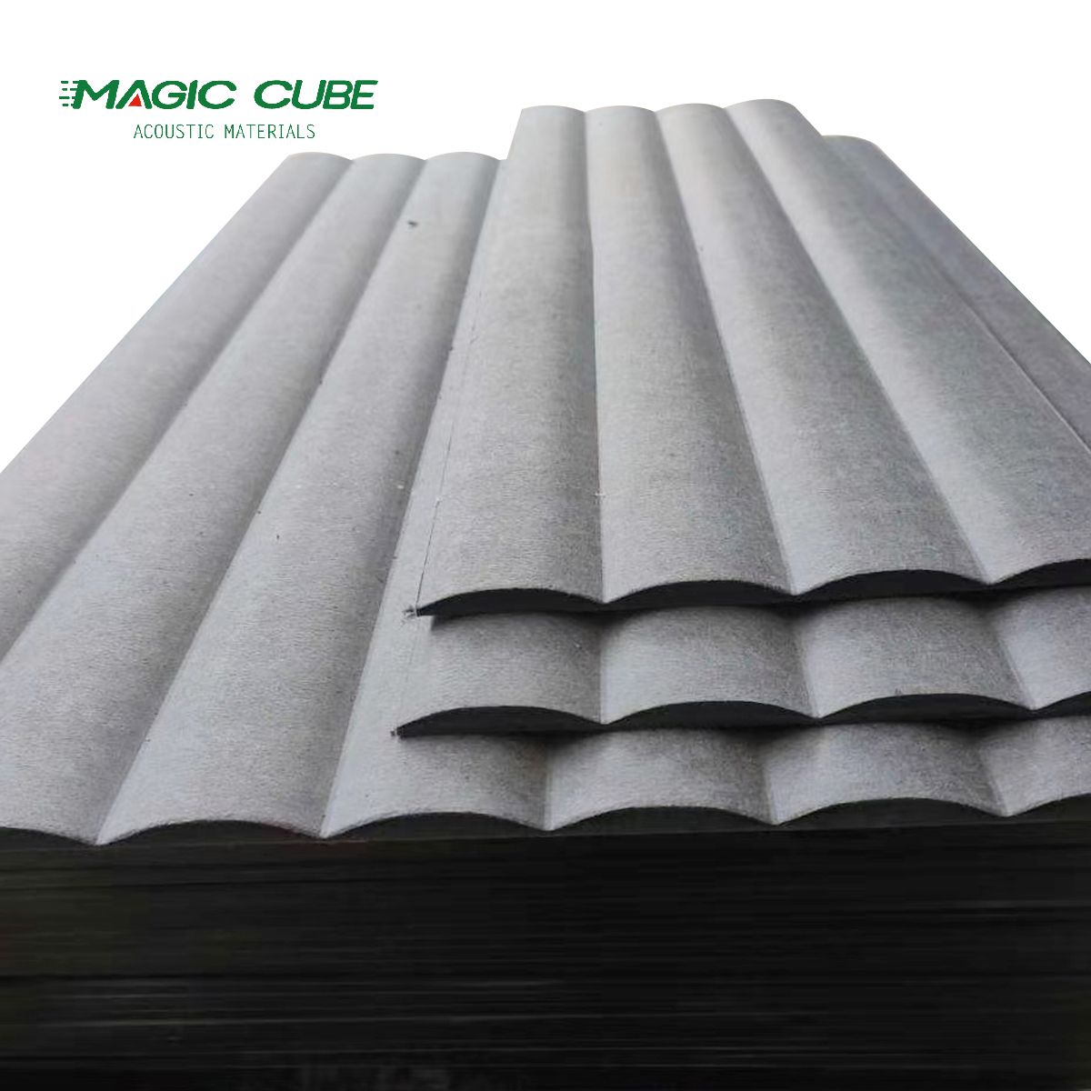 لوحة شعر صوتية ثلاثية الأبعاد ملونة للمباني التجارية