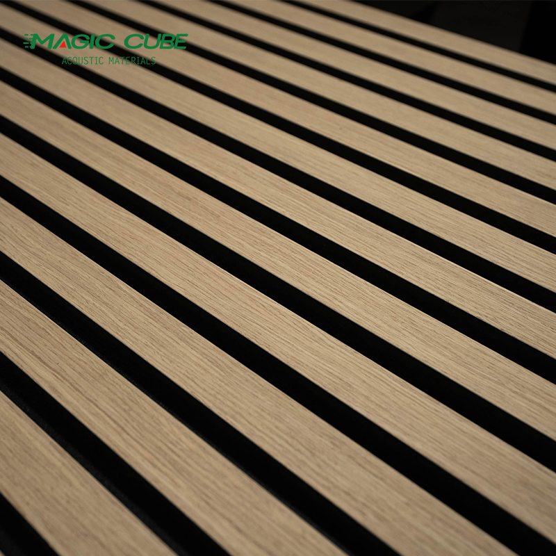 لوحة akupanel الصوتية، ألواح خشبية mdf slatwall لدار الأوبرا