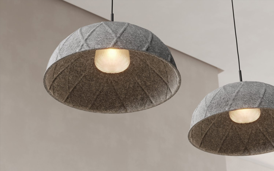 مصباح قماش لباد صوتي