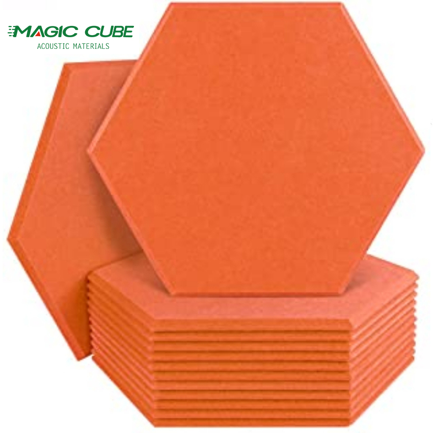 لوحات صوتية سداسية حشوة عازلة للصوت للمنزل 