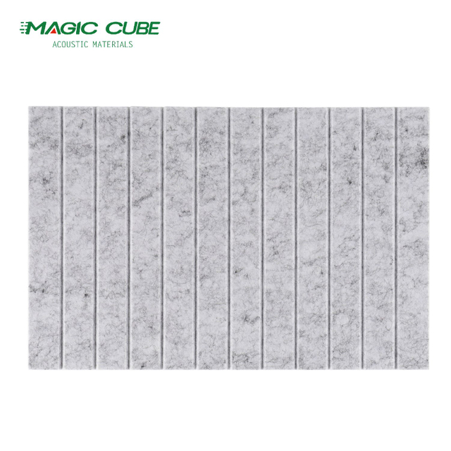 9mm / 12mm صديقة للبيئة عالية الكثافة ألياف البوليستر لوحة الصوتية PET ورأى السقف لوحات الصوتية