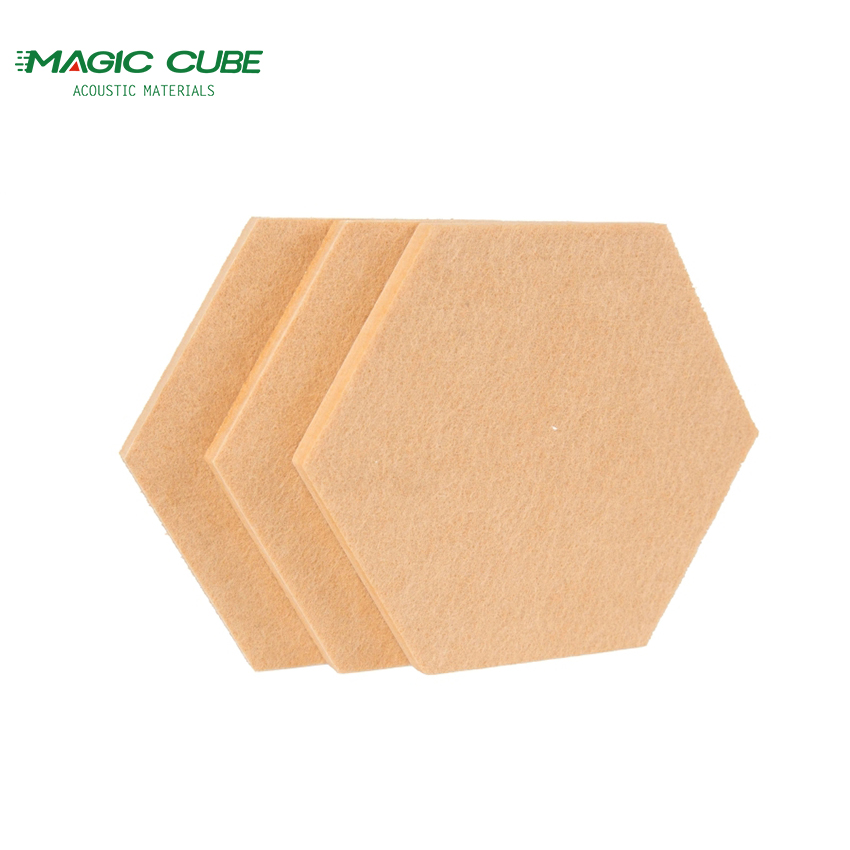 لوحات صوتية سداسية حشوة عازلة للصوت للمنزل 